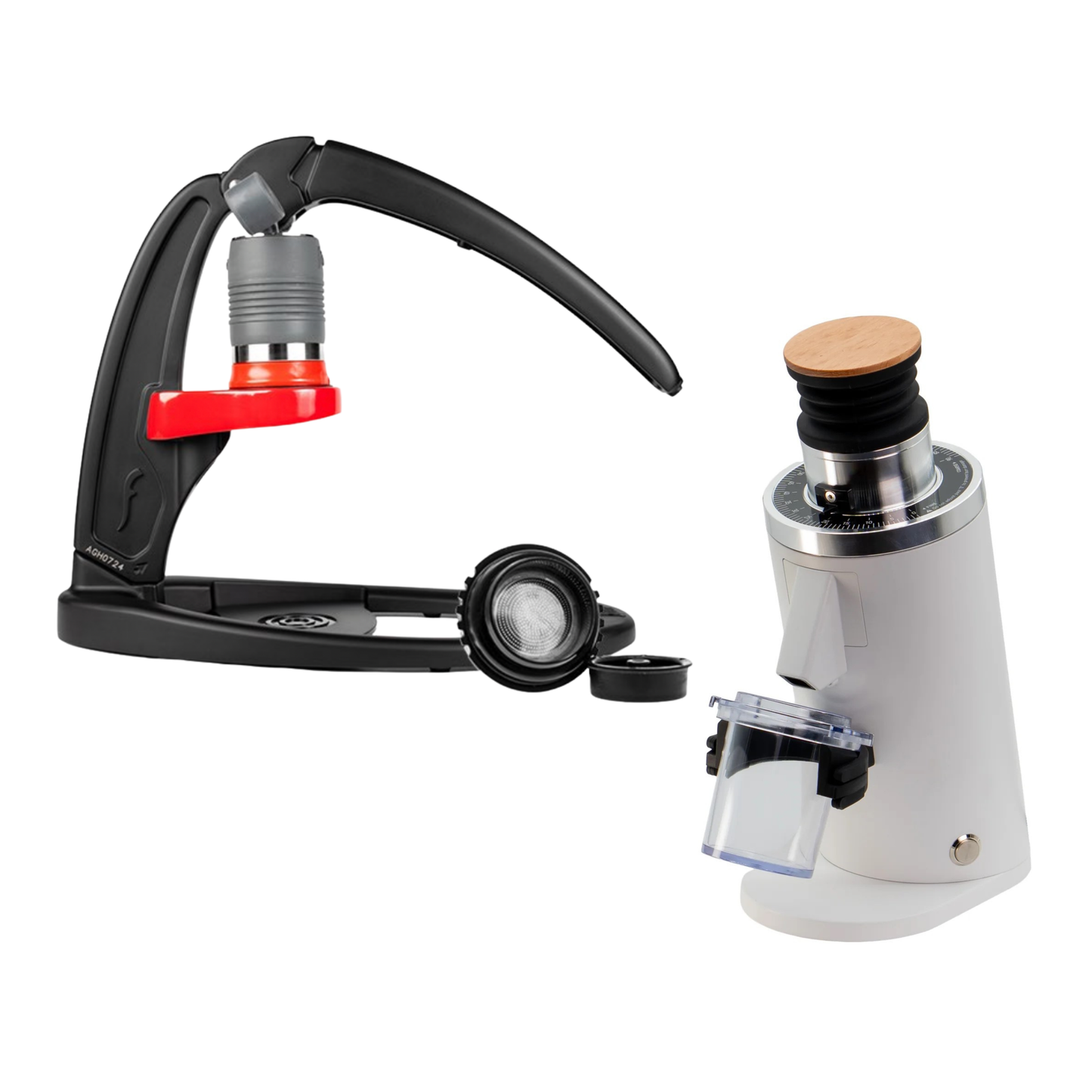 Bundle: Flair Espresso Maker + DF54/DF64 Single Dose Electric Grinder