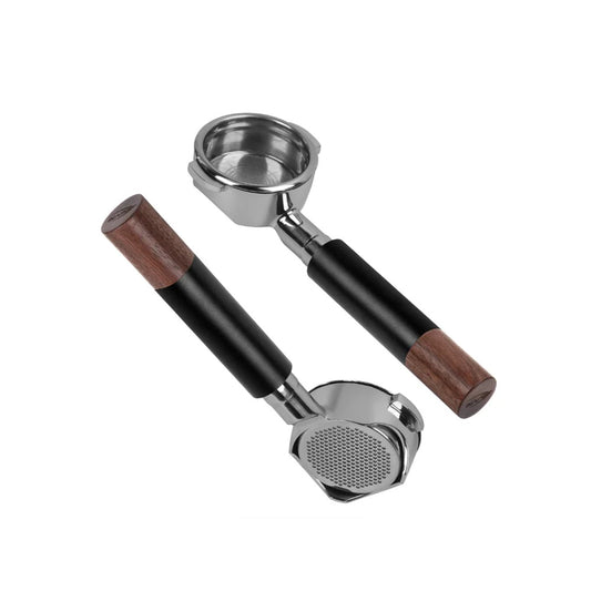 IKAPE Openwork 58mm Bottomless Portafilter with High Extraction Precision Basket (Stainless Steel)