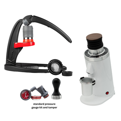 Bundle: Flair Espresso Maker + DF54/DF64 Single Dose Electric Grinder