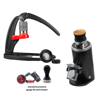 Bundle: Flair Espresso Maker + DF54/DF64 Single Dose Electric Grinder