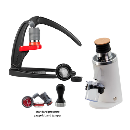 Bundle: Flair Espresso Maker + DF54/DF64 Single Dose Electric Grinder