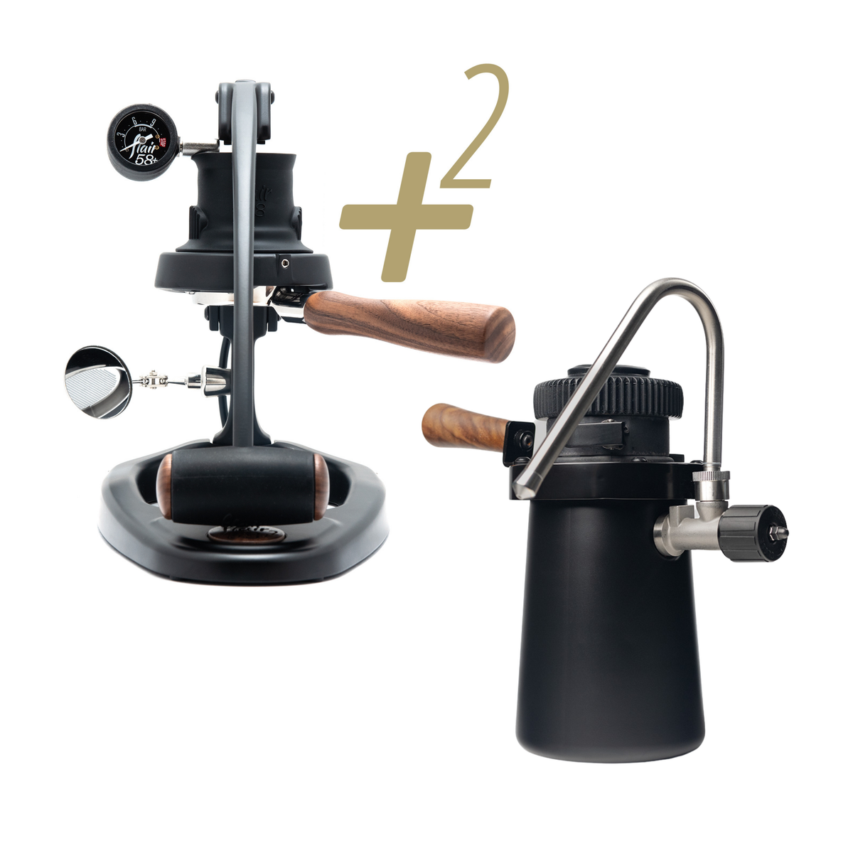 Flair Espresso Maker x Flair Wizard Milk Steamer Bundle