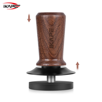 IKAPE V3 Calibrated Coffee Tamper (Wooden Handle, Black Base) Espresso Accesories