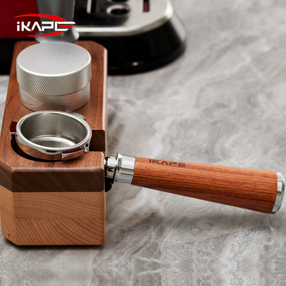 IKAPE Espresso E61 Wooden Bottomless Portafilter
