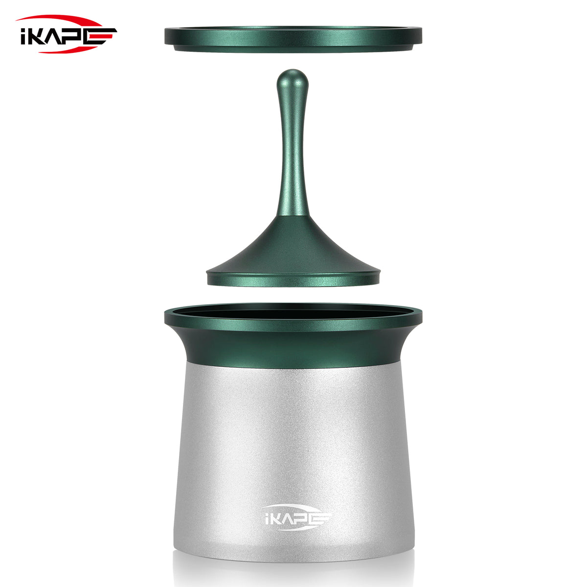 IKAPE Coffee Blind Shaker Espresso Powder Receiver Cup (Black or Silver) [KAPE CON]
