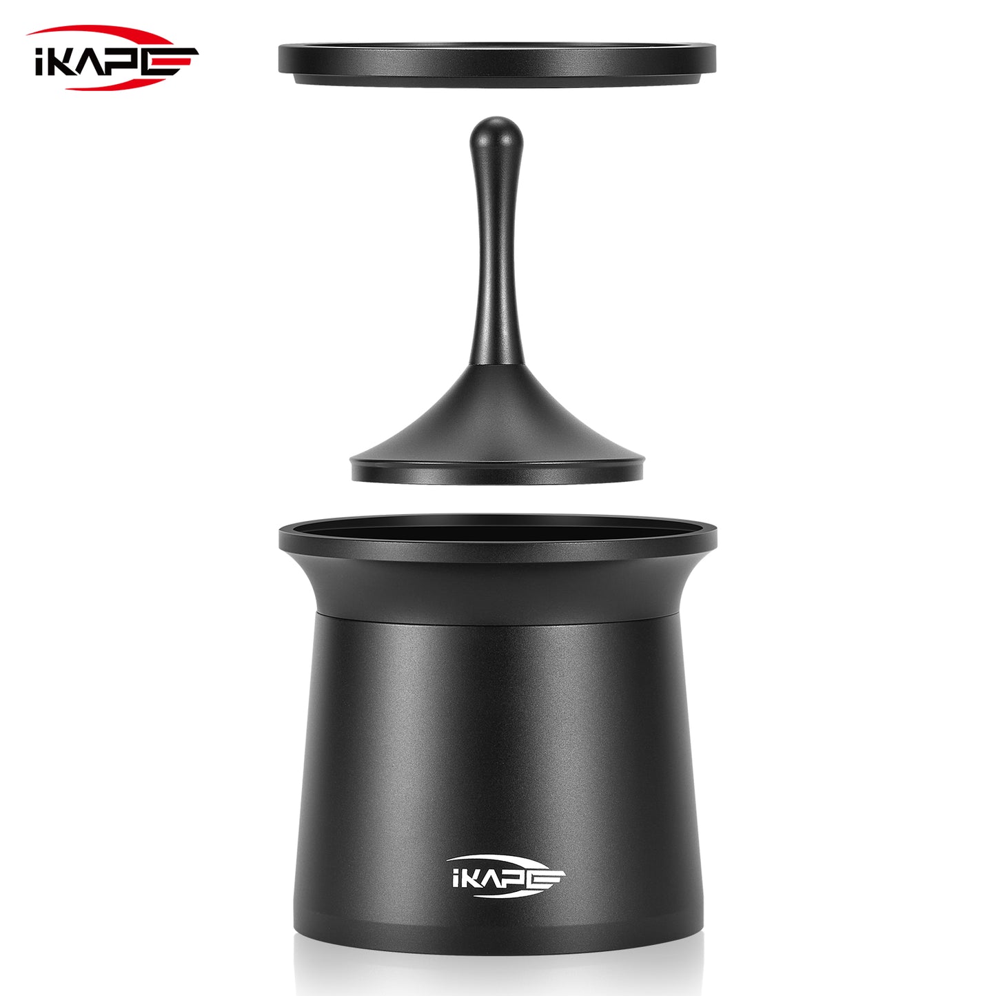 IKAPE Coffee Blind Shaker Espresso Powder Receiver Cup (Black or Silver)