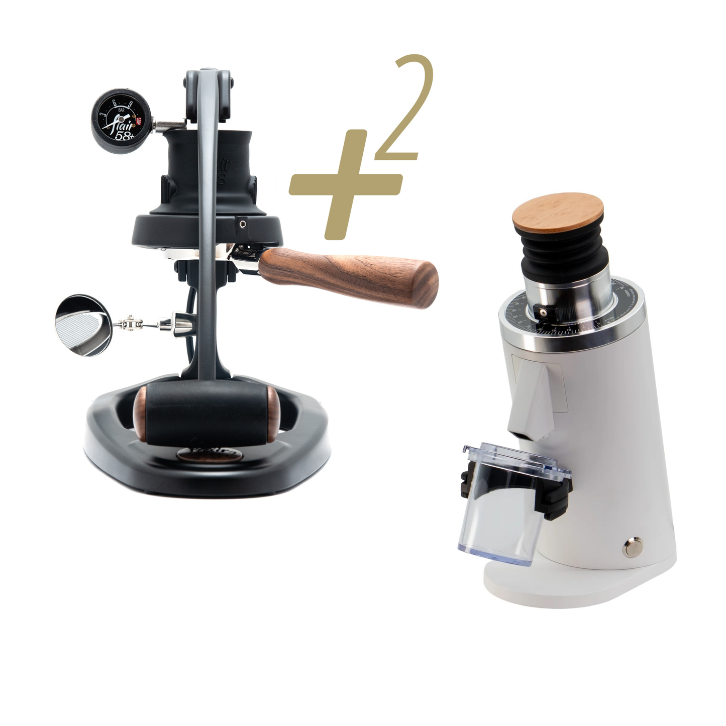 Bundle: Flair Espresso Maker + DF54/DF64 Single Dose Electric Grinder