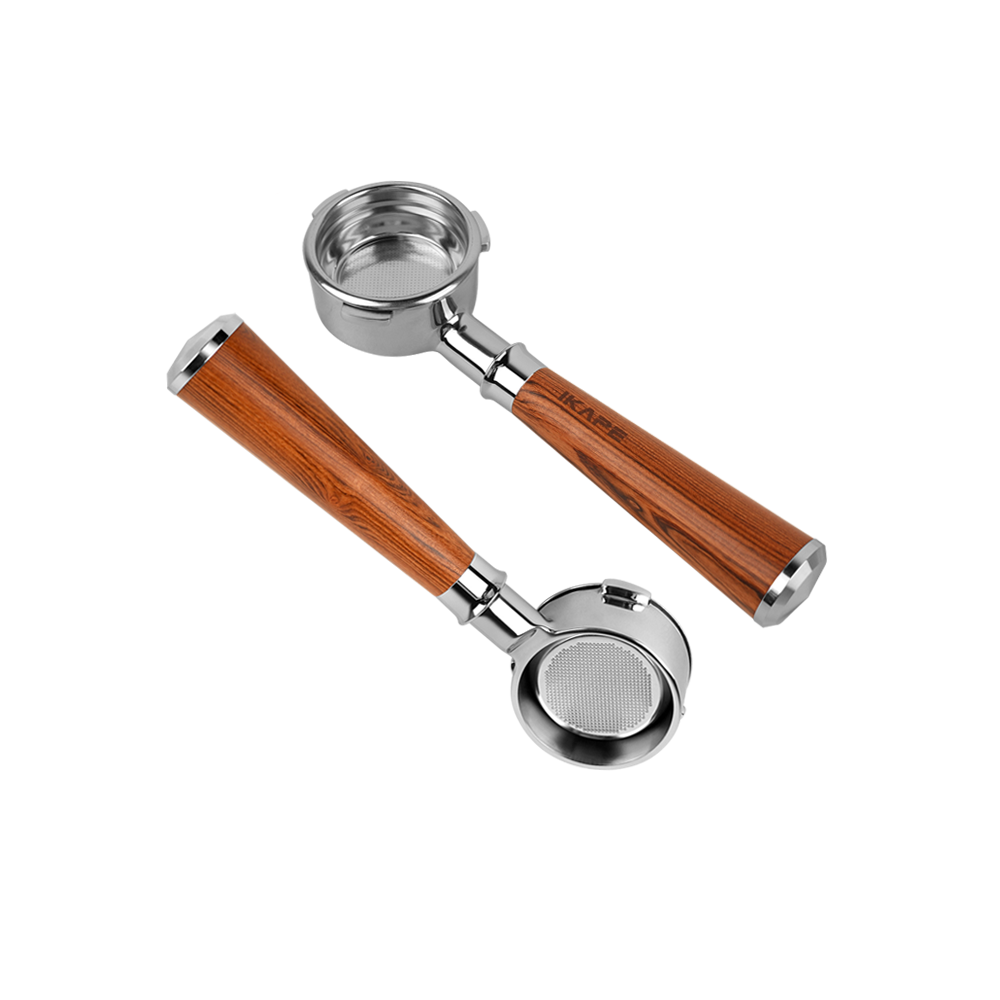 IKAPE Espresso E61 Wooden Bottomless Portafilter