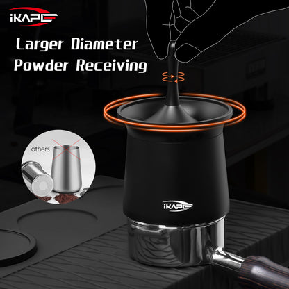 IKAPE Coffee Blind Shaker Espresso Powder Receiver Cup (Black or Silver)