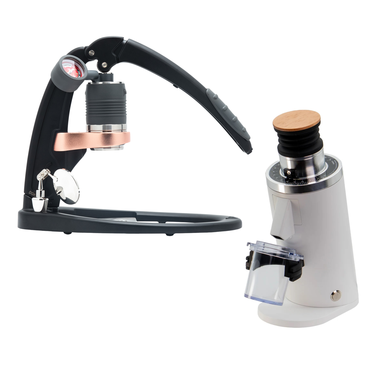 Bundle: Flair Espresso Maker + DF54/DF64 Single Dose Electric Grinder