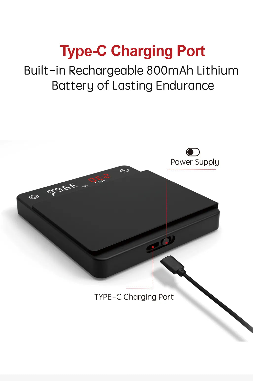 Mini Espresso Scale with timer 2kg