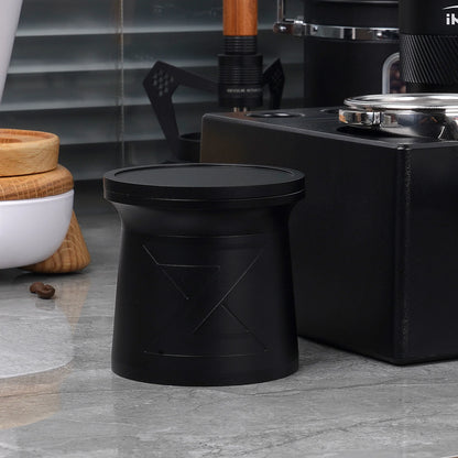 IKAPE Coffee Blind Shaker Espresso Powder Receiver Cup (Black or Silver)