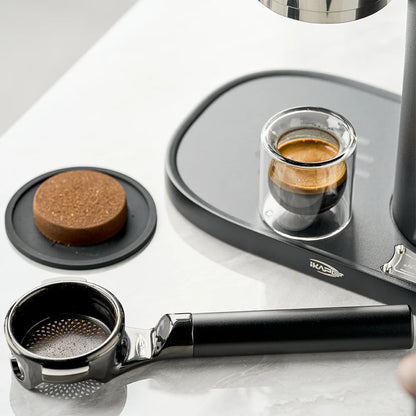 IKAPE Flat-bottom Bottomless Portafilter with Precision Basket - KKLUO