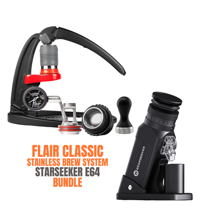 Bundle: Flair Espresso Maker + Starseeker Electric Grinder