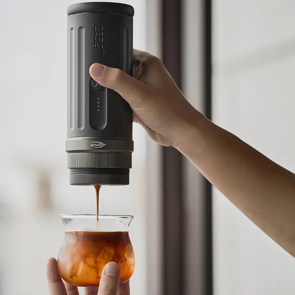 IKAPE Portable Coffee Maker with Heating Function and 51mm Bottomless Basket- KAPO K2