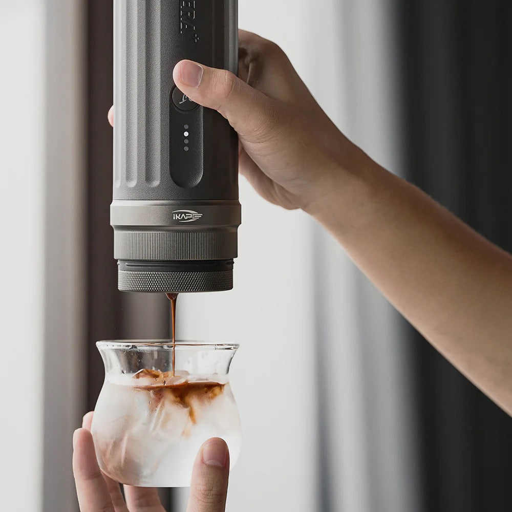 IKAPE Portable Coffee Maker with Heating Function and 51mm Bottomless Basket- KAPO K2