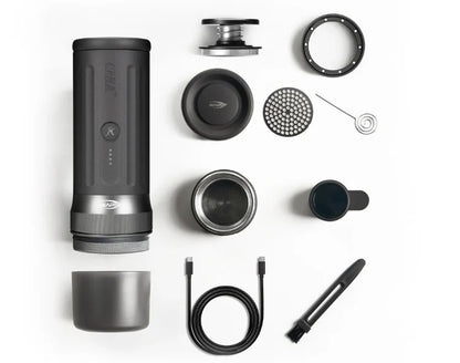 IKAPE Portable Coffee Maker with Heating Function and 51mm Bottomless Basket- KAPO K2