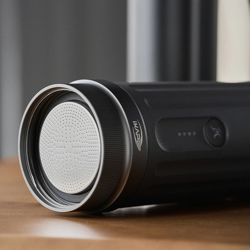 IKAPE Portable Coffee Maker with Heating Function and 51mm Bottomless Basket- KAPO K2