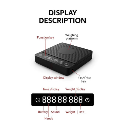 Mini Precision Coffee Scale 2kg