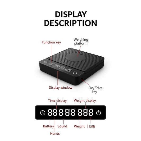 Mini Precision Coffee Scale 2kg